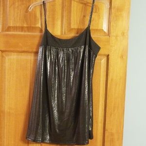Womens shiny tank size large